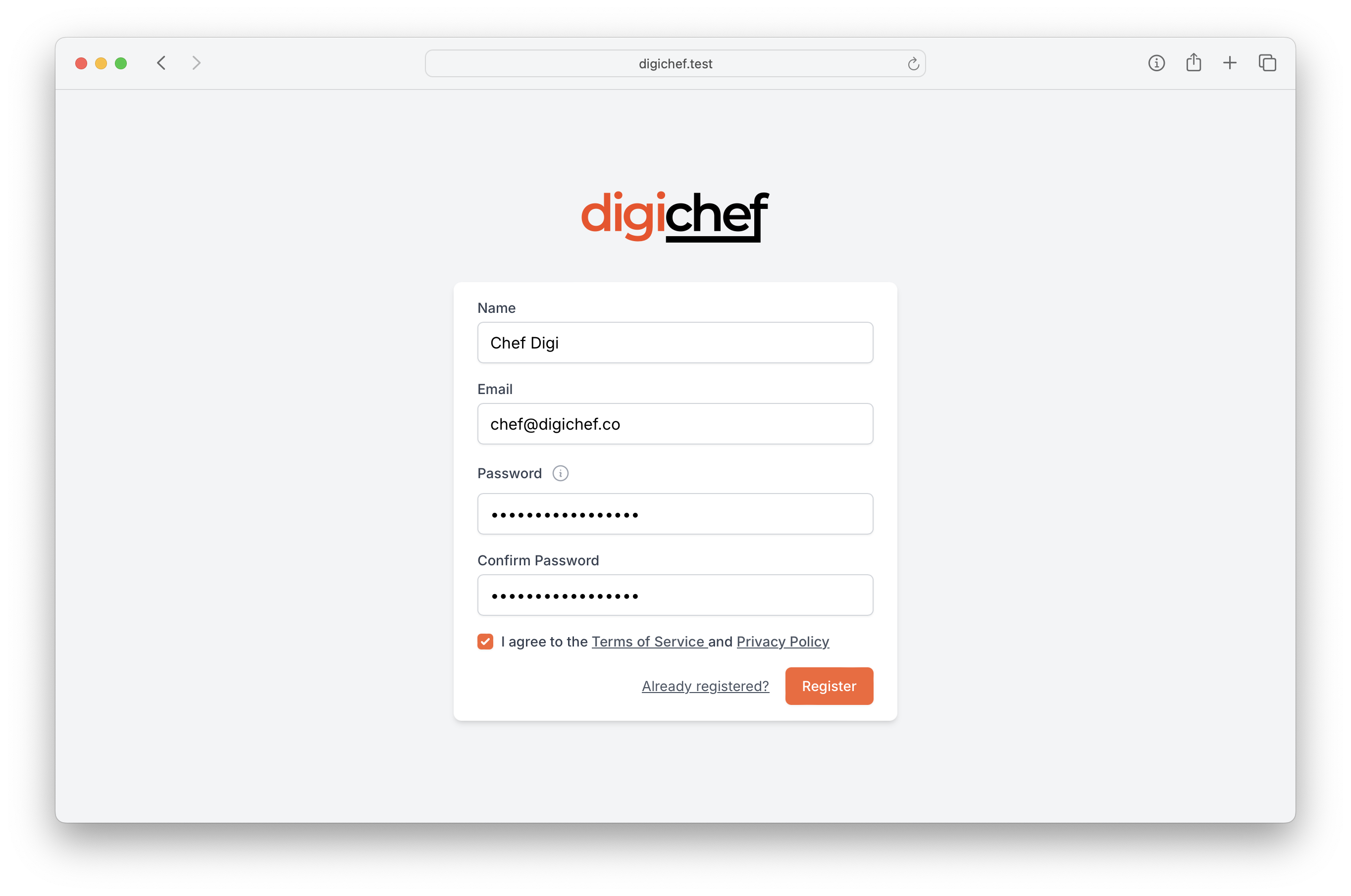 User creation